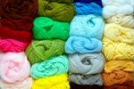 Multi-colored Yarn Stock Photo