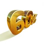 3d Gold 60 Sixty Percent Discount Sign Stock Photo