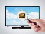 4k Television Stock Photo