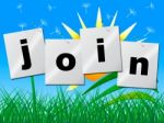 Register Join Shows Sign Up And Subscribe Stock Photo