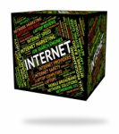 Internet Word Represents World Wide Web And Words Stock Photo