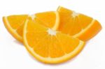 Ripe Orange Isolated On White Background Stock Photo