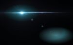 Abstract Natural Lens Flare In Space. Rays Background Stock Photo