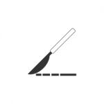 Knife Lancet Icon  Illustration On White Background Stock Photo