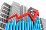 Economical Stock Market Graph Stock Photo