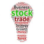 Business & Finance Related Word Cloud Background Stock Photo