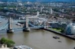 View Of Tower Bridge And City Hall In London Stock Photo