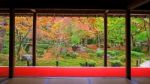 Autumn Japanese Garden At Enkoji In Kyoto Stock Photo