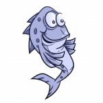 Illustration Smile Fish Cartoon - Illustration Stock Photo