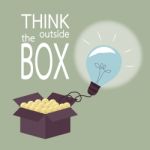 Think Outside The Box Concept Stock Photo