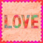 Colorful Love Letter Card8 Stock Photo