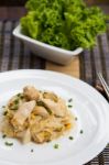 Fried Noodles Stock Photo