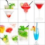 Cocktails Collage Stock Photo