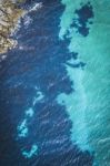 Ansons Bay From Above, Located Near Bay Of Fires On The North-east Coast Of Tasmania Stock Photo