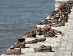 Iron Shoes Memorial To Jewish People Executed Ww2 In Budapest Stock Photo