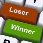 Loser Winner Keys Stock Photo