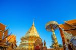 Wat Phra That Doi Suthep In Chiang Mai, Thailand Stock Photo