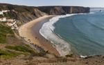 Beautiful Beach In Sagres Stock Photo