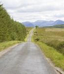 Long Road In Countryside Stock Photo