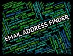 Email Address Finder Means Send Message And Addresses Stock Photo
