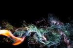 Abstract Smoke Isolated Stock Photo