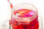 Fresh Fruit Punch Drink Stock Photo