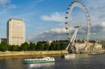 View Of The London Eye Stock Photo