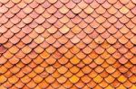 Orange Brown Clay Roof Surface Stock Photo