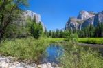 Yosemite Landscape Stock Photo