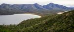 Wineglass Bay Beach Located In Freycinet National Park, Tasmania Stock Photo