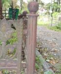 Crosses On Graves Cemetery And Fences   Stock Photo