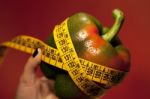 Woman Hand With Bell Pepper Stock Photo