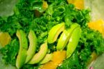 Fresh Avocado Salad Stock Photo