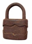 Old Rusty Padlock Stock Photo