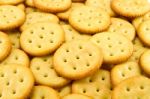 Round Crackers Stock Photo