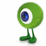 Single Eye Monster Stock Photo