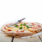 Italian Pizza Margherita Stock Photo