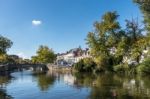 Bridge Over A Canal In Bruges West Flanders In Belgium Stock Photo