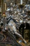 Detail Of The Silver Tomb Of St John Of Nepomuk In St Vitus Cath Stock Photo