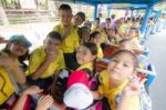 Primary Students Visit The Zoo, In The Jul 27, 2016. Bangkok Thailand Stock Photo