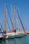 Assortment Of Boats In The Marina At Latchi Cyprus Stock Photo