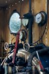 Bluebell Steam Engine In East Grinstead Stock Photo