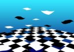 Abstract Flying Floor Background Stock Photo