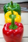 Fresh Bell Peppers Stock Photo