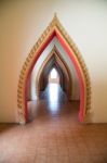 Temple Doorstep At Wat Tham Sua - Thailand Stock Photo