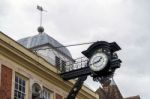 View Of The Town Clock In Winchester Stock Photo