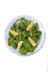 Fresh And Healthy Watercress Salad With Lemon Stock Photo