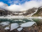 Iceberg Lake, Glacier National Park Stock Photo