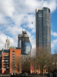 New Building Under Construction On The South Bank Of The River T Stock Photo