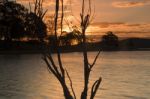 Lake Wivenhoe In Queensland During The Day Stock Photo